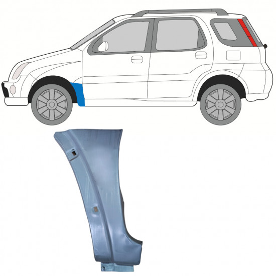 Első sárvédő javító panel hoz Suzuki Ignis 2000-2008 / Bal 11131