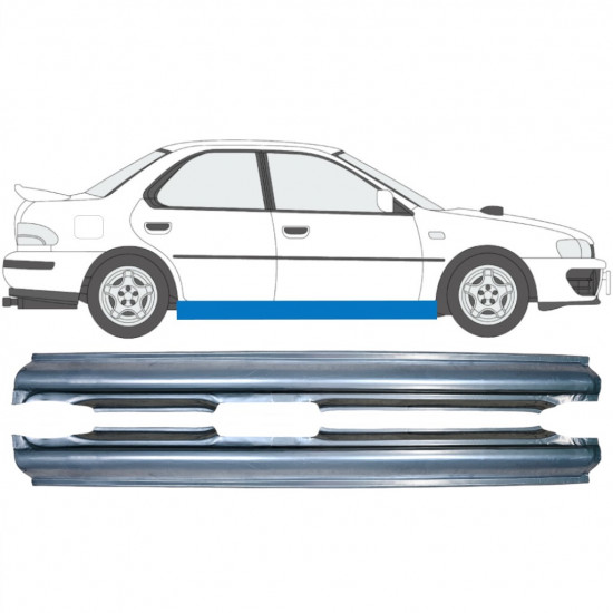 Teljes küszöb hoz Subaru Impreza 1992-2000 / Bal+Jobb / Készlet 9151