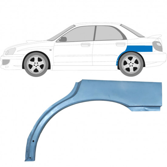 Hátsó sárvédő javító panel hoz Subaru Impreza GD 2000-2007 / Bal 5323