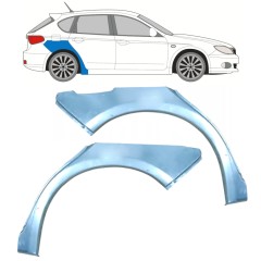 Hátsó sárvédő javító panel hoz Subaru Impreza GH GR 2007-2013 / Bal+Jobb / Készlet 9966