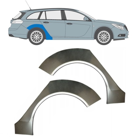 Hátsó sárvédő javító panel hoz Opel Insignia 2008-2017 / Bal+Jobb / COMBI / Készlet 16800