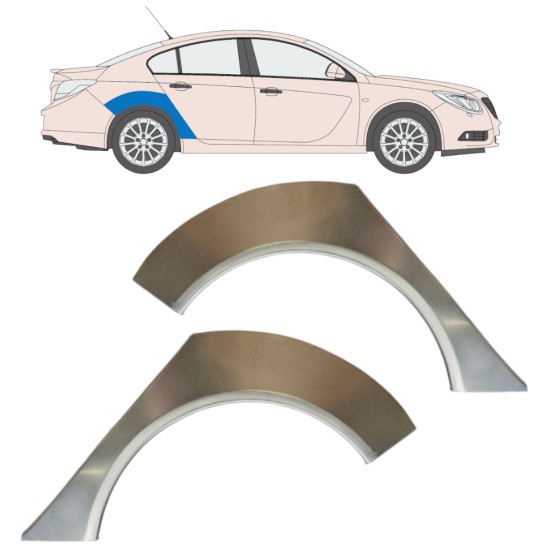 Hátsó sárvédő javító panel hoz Opel Insignia 2008-2017 / Bal+Jobb / Készlet 15045