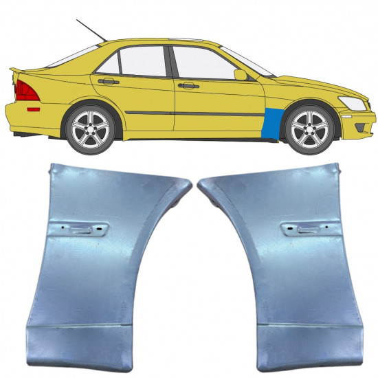 Első sárvédő javító panel hoz Lexus IS 200 1998-2005 / Bal+Jobb / Készlet 9916