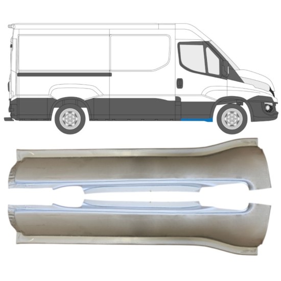 Első küszöb javító panel hoz Iveco Daily 2014-2019 / Bal+Jobb / Készlet 16142