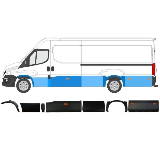 Díszítő elemek készlete lámpával hoz Iveco Daily 2014-2019 / Bal / 11984