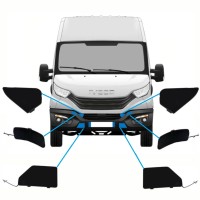 Első lökhárító takarók hoz Iveco Daily 2014-2016 / Készlet 10292