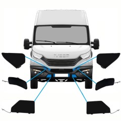 Első lökhárító takarók hoz Iveco Daily 2019- / Készlet 10292