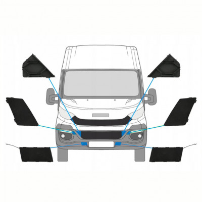 Első lökhárító takarók hoz Iveco Daily 2014-2019 10293