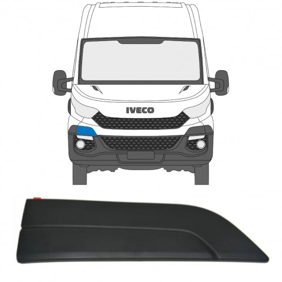 Lökhárító díszléc hoz Iveco Daily 2014- / Jobb 11841