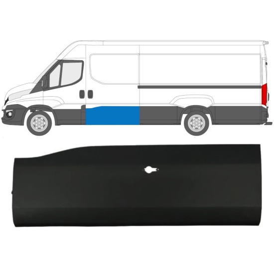 Tolóajtó díszléc jobb hoz Iveco Daily 2014-2019 / Bal 11970