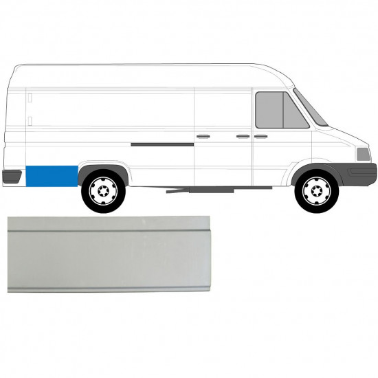 Hátsó sárvédő javító panel hoz Iveco Daily 1985-1999 / Bal = Jobb (szimmetrikus) 5743