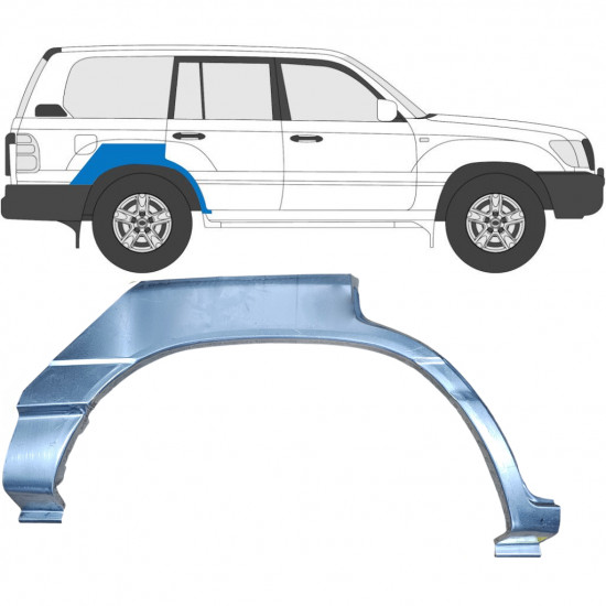 Hátsó sárvédő javító panel hoz Toyota Land Cruiser 1998-2007 / Jobb 7054