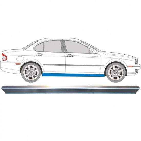 Küszöb javító panel hoz Jaguar X-Type 2001-2009 / Bal = Jobb (szimmetrikus) 5776
