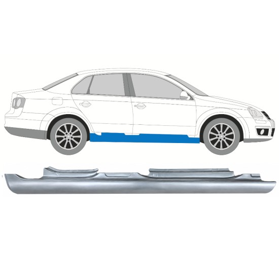 Teljes küszöb hoz Volkswagen Jetta 2005-2010 / Jobb / SEDAN 17050