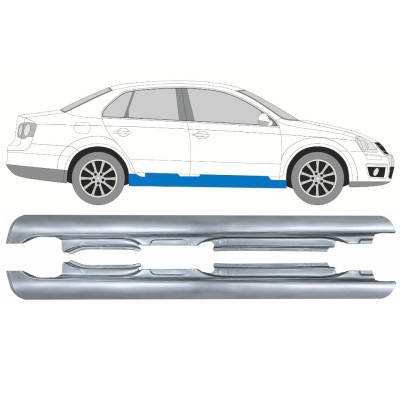 Teljes küszöb hoz Volkswagen Jetta 2005-2010 / Bal+Jobb / SEDAN 17052