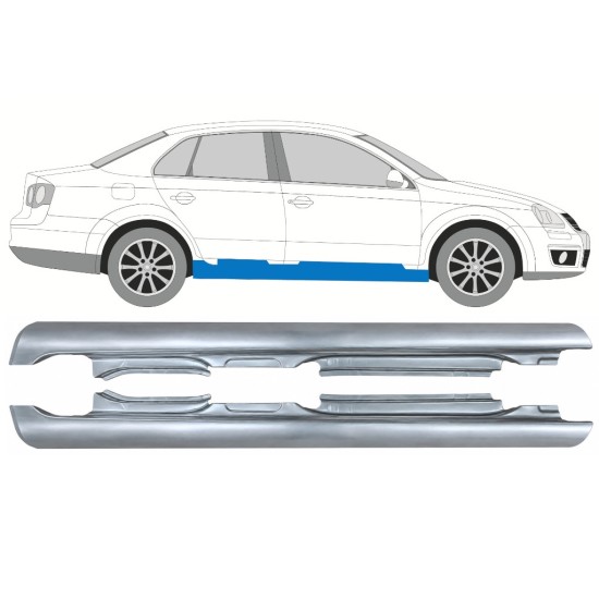 Teljes küszöb hoz Volkswagen Jetta 2005-2010 / Bal+Jobb / SEDAN 17052