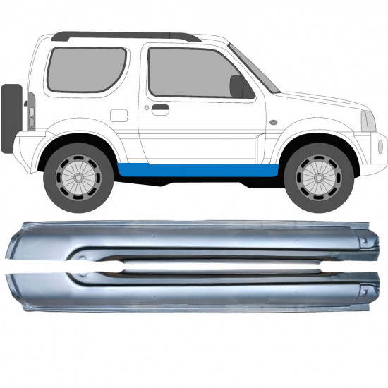 Teljes küszöb hoz Suzuki Jimny 1998-2018 / Bal+Jobb / Készlet 10411