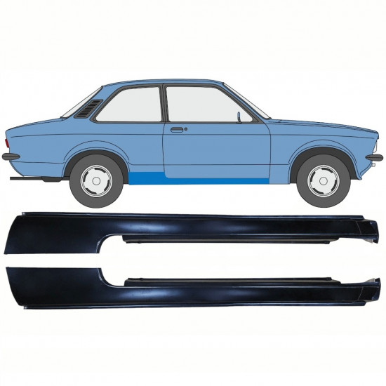 Küszöb javító panel hoz Opel Kadett C 1973-1979 / Készlet 11078