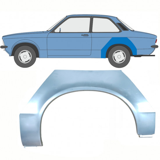 Hátsó sárvédő javító panel hoz Opel Kadett C 1973-1979 / Bal 8785