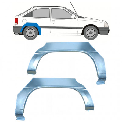 Hátsó sárvédő javító panel hoz Opel Kadett 1984-1993 / Bal+Jobb / Készlet 9726