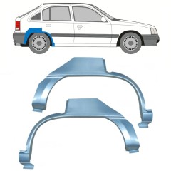 Hátsó sárvédő javító panel hoz Opel Kadett E Astra 1984-1993 / Bal+Jobb / Készlet 16155
