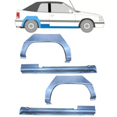 Küszöb és hátsó sárvédő javító panel hoz Opel Kadett E Astra 1984-1993 / CABRIO / Készlet 12585