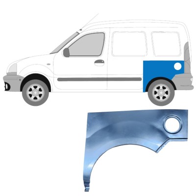 Hátsó sárvédő javító panel hoz Renault Kangoo 1997-2008 / Bal 9127