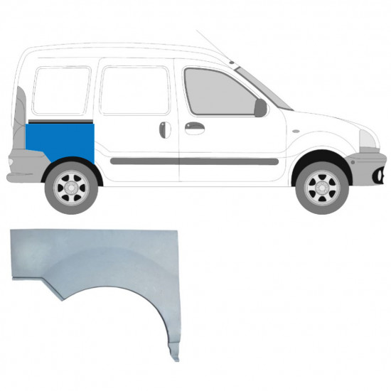 Hátsó sárvédő javító panel hoz Renault Kangoo 1997-2008 / Jobb 9126