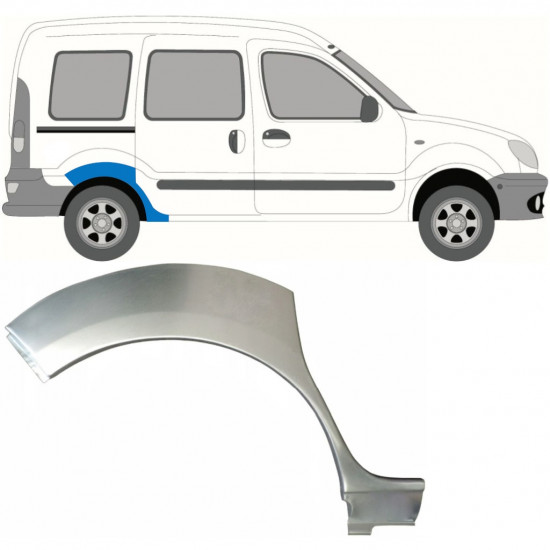 Hátsó sárvédő javító panel hoz Renault Kangoo 1997-2008 / Jobb 6979