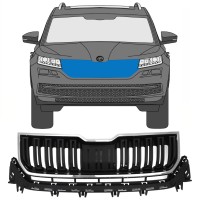 Hűtőrács hoz Skoda Kodiaq 2016-2023 / Készlet 7546