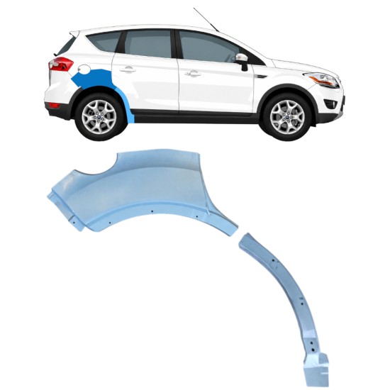 Hátsó sárvédő javító panel hoz Ford Kuga 2008-2013 / Jobb / Készlet 17082