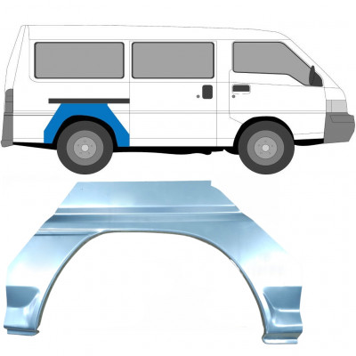 Hátsó sárvédő javító panel hoz Mitsubishi L300 1986- / Jobb 6833