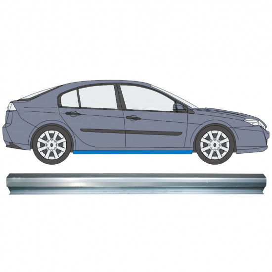 Küszöb javító panel hoz Renault Laguna III 2008-2015 / Bal = Jobb (szimmetrikus) 8975