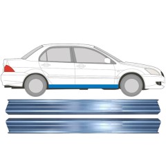 Küszöb javító panel hoz Mitsubishi Lancer 2003-2008 / Bal+Jobb / Készlet 11359