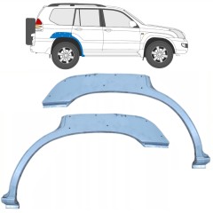 Lyukas hátsó sárvédő javító panel hoz Toyota Land Cruiser J120 2003-2010 / Bal+Jobb / Készlet 10214
