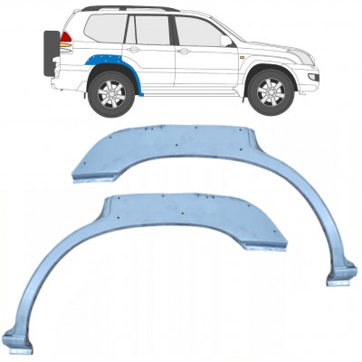 Lyukas hátsó sárvédő javító panel hoz Toyota Land Cruiser 2003-2010 / Bal+Jobb / Készlet 10214