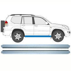 Küszöb javító panel hoz Toyota Land Cruiser J120 2003-2010 / Bal = Jobb (szimmetrikus) / Készlet 10578