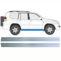 Belső küszöb javító panel hoz Toyota Land Cruiser J120 2003-2010 / Bal+Jobb / Készlet 16131