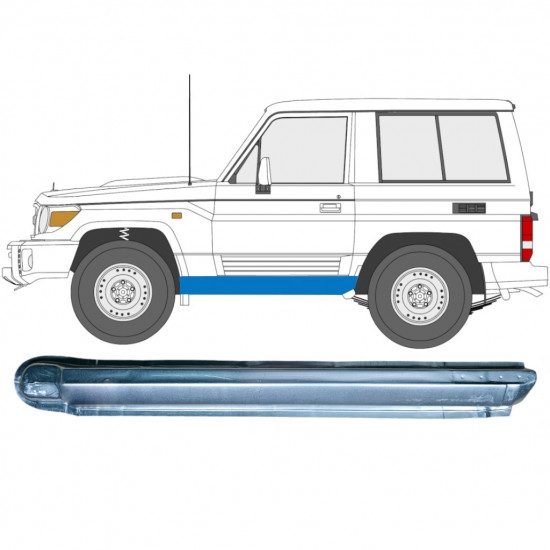 Küszöb javító panel hoz Toyota Land Cruiser 1984-1993 / Bal 7059