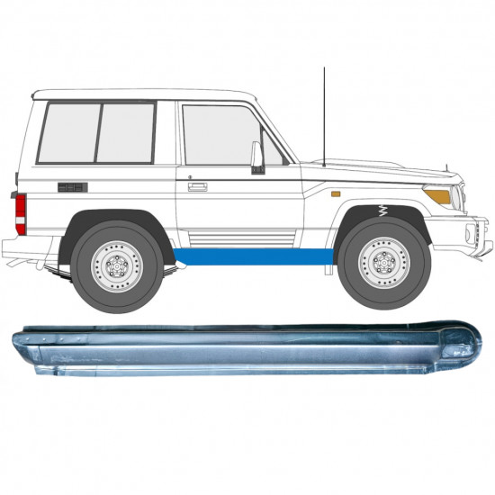 Küszöb javító panel hoz Toyota Land Cruiser 1984-1993 / Jobb 7058