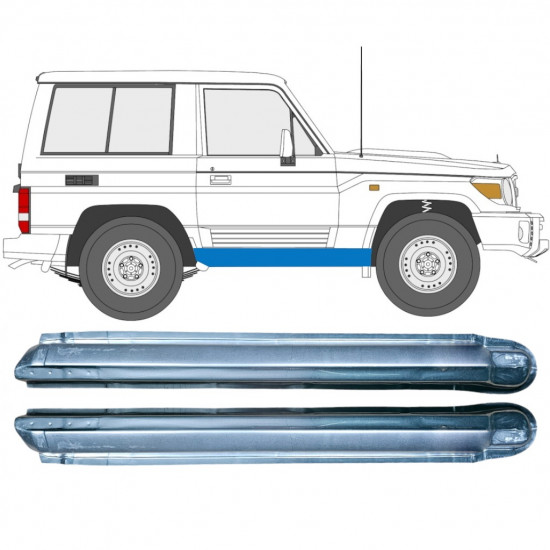 Küszöb javító panel hoz Toyota Land Cruiser 1984-1993 / Bal+Jobb / Készlet 9479