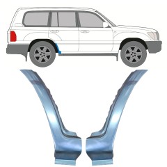 Alsó hátsó sárvédő javító panel hoz Toyota Land Cruiser J100 1998-2007 / Bal+Jobb / Készlet 9767