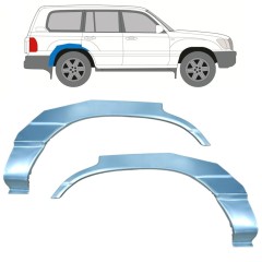 Hátsó sárvédő javító panel hoz Toyota Land Cruiser J100 1998-2007 / Bal+Jobb / Készlet 9766