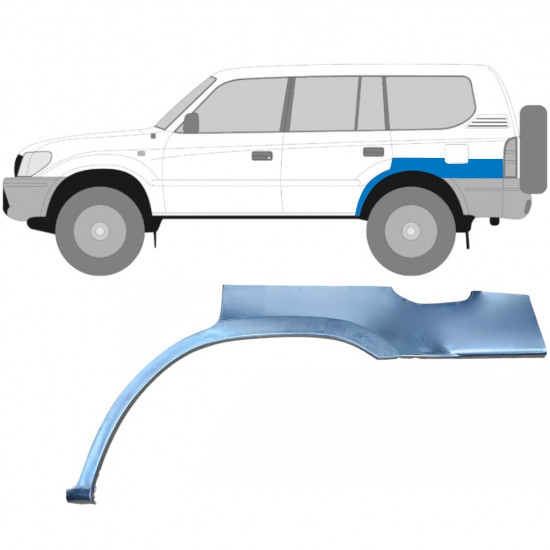 Hátsó sárvédő javító panel hoz Toyota Land Cruiser 1996-2002 / Bal 5873