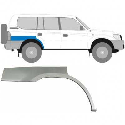 Hátsó sárvédő javító panel hoz Toyota Land Cruiser 1996-2002 / Jobb 5872