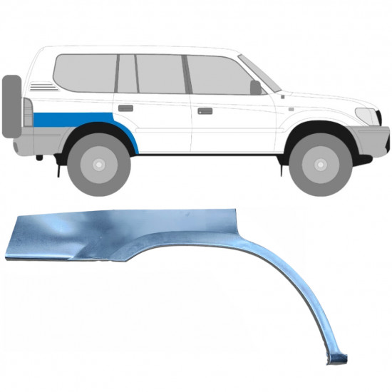 Hátsó sárvédő javító panel hoz Toyota Land Cruiser 1996-2002 / Jobb 5872