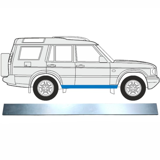 Belső küszöb javító panel hoz Land Rover Discovery 1989-2004 / Bal = Jobb (szimmetrikus) 16005