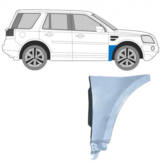 Első sárvédő javító panel hoz Land Rover Freelander 2006-2015 / Jobb 12788