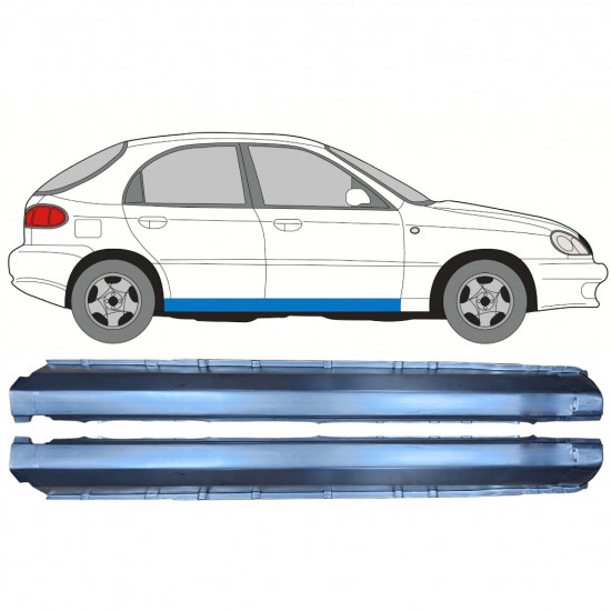 Küszöb javító panel hoz Daewoo Lanos 1997-2008 / Bal+Jobb / Készlet 9765