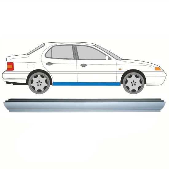 Küszöb javító panel hoz Hyundai Lantra 1990-1995 / Bal = Jobb (szimmetrikus) 8614